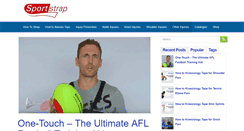 Desktop Screenshot of blog.sportstrap.com.au